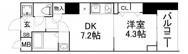 【間取り】 | S-RESIDENCE堺筋本町Uno