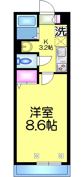 メゾン曳舟の間取り|★洋室８．６帖★