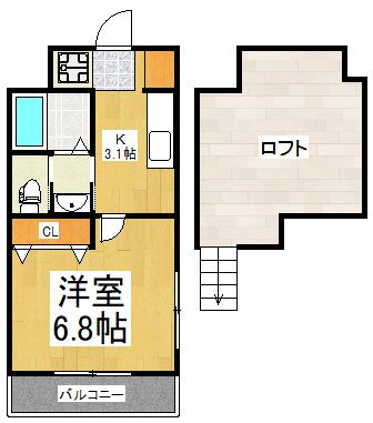 ブランドール冨士Ⅲの間取り