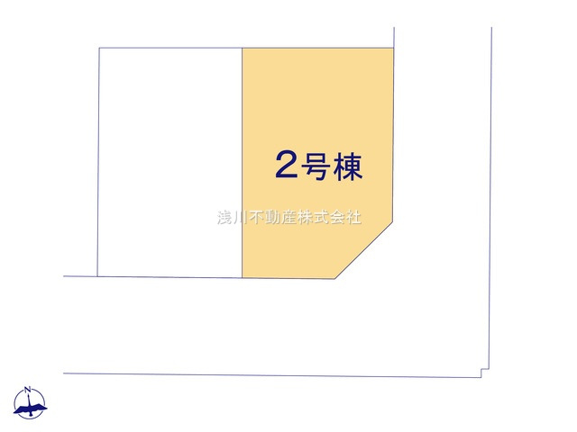 八王子市　丸山町　新築一戸建ての区画図|～南6ｍ道路に面している整形地～