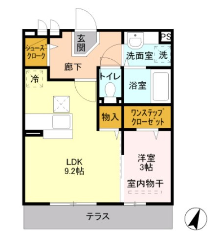 エトワール　Aの間取り