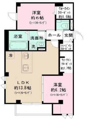 錦邸南麻布の間取り|間取りです。