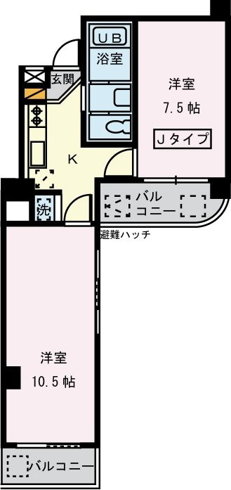 クレール東十条 の間取り|間取りです。