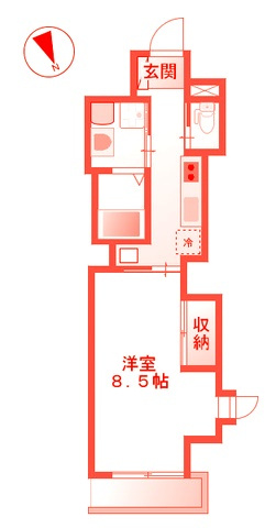 大和市桜森２丁目の賃貸マンションの間取り