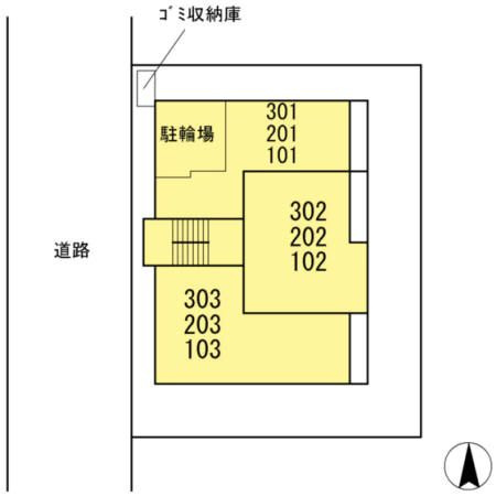 リバーサイドヴィラ錦糸町の区画図