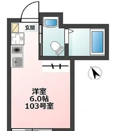 【間取り】 | ルラシオン沼袋１０３