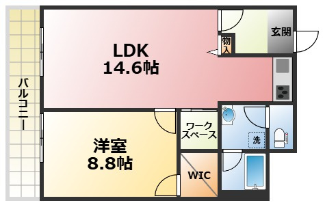 鳴尾小松住宅Ｃ棟の間取り