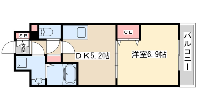 【間取り】 | ビバーチェ鷺洲