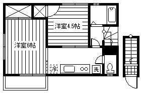 府中市紅葉丘３丁目のアパートの間取り