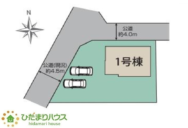 【区画図】 | 水戸市見川町4期　新築戸建 | ご家族でお車乗る方に！駐車場2台完備！