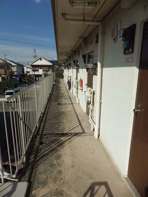 サンハイツのエントランス