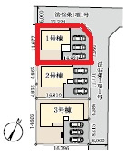 【区画図】 | LievleGarden.S野木友沼　1号棟 | 【全3画】角地☆更に本下水物件！