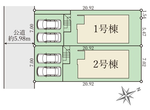 神戸市垂水区学が丘1丁目の区画図