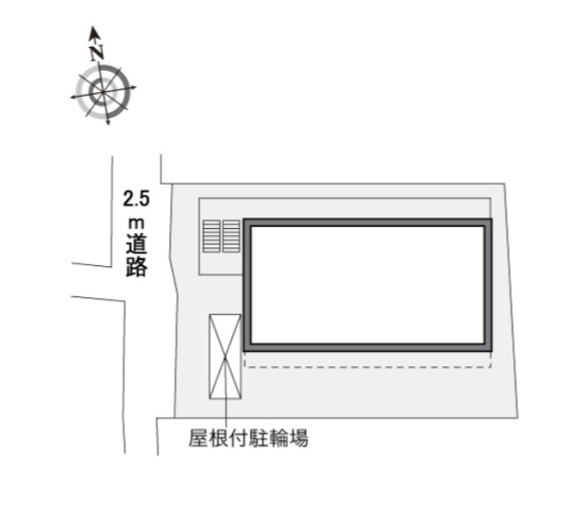 レオパレスリブェールの区画図