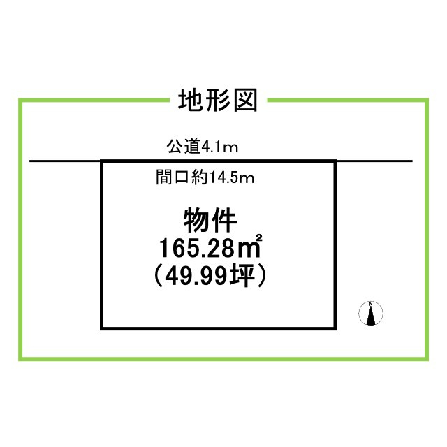 稲沢市福島町中浦　宅地の土地図