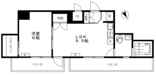 メゾンドカムリの間取り