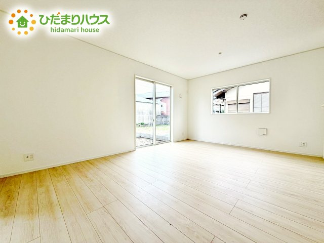 【居間・リビング】 | 笠間市鯉淵第9　新築戸建　1号棟 | 大型テレビに大型ソファー(^^)どんなインテリアにするか考えただけでわくわくしますね！