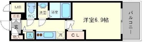 エスリード松屋町サウスの間取り