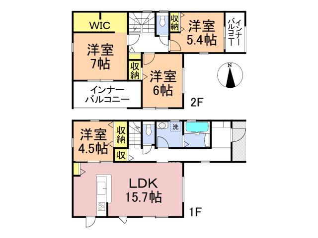 リーブルガーデン　各務原市鵜沼南町　全1区画分譲の間取り|■1号棟　■ヤマダ不動産　株式会社リライフ　
■夢のマイホーム購入をフルサポートします！