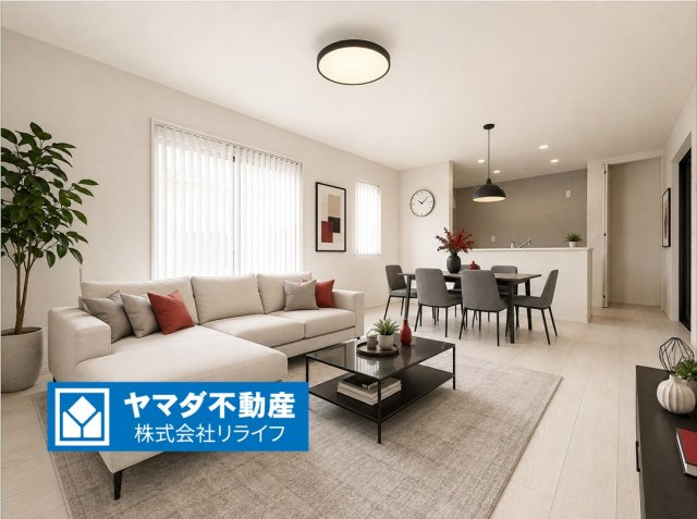 リーブルガーデン　各務原市鵜沼南町　全1区画分譲の前面道路含む現地写真|「現地（2026年8月6日）撮影」　
■前面道路　
■ヤマダ不動産　株式会社リライフ