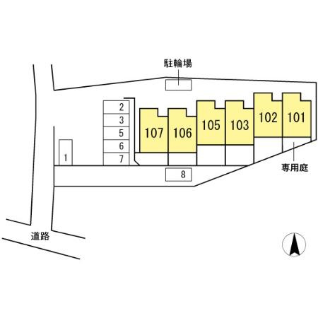 ＣＯＵＲＴ皆賀の区画図