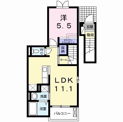 フィデール　庚午の間取り|間取図