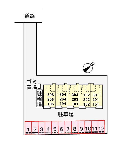 フィデール　庚午の駐車場|駐車場