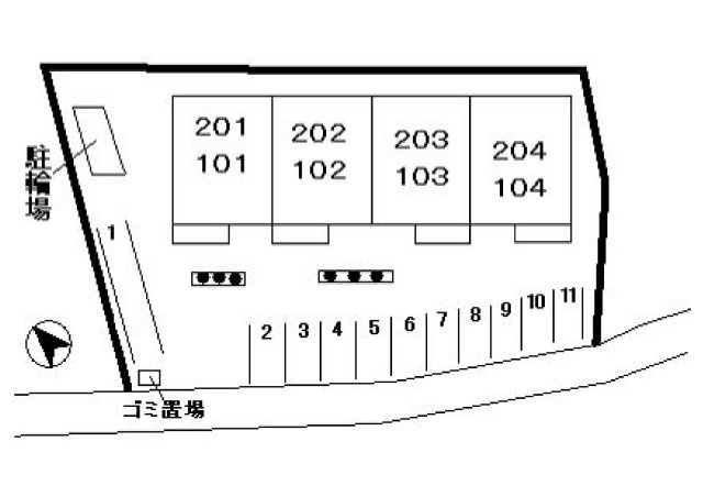 ガーデンハウス　サニーの駐車場|駐車場