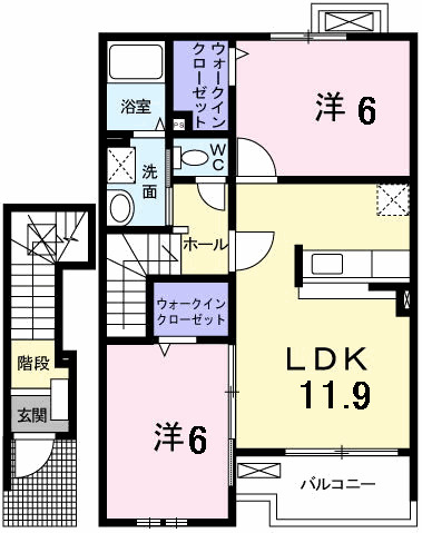 ガーデンハウス　サニーの間取り|間取図