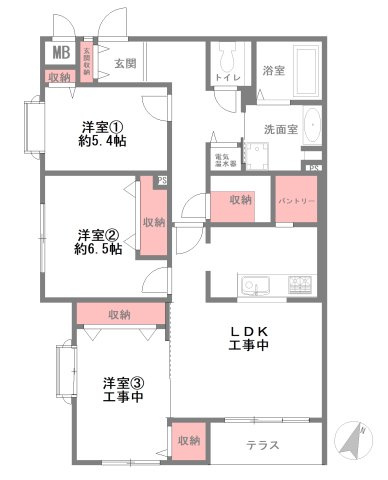 芦屋大原町パークハイムの間取り