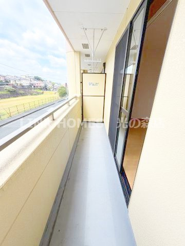 熊本市東区上南部３丁目の賃貸マンションのバルコニー