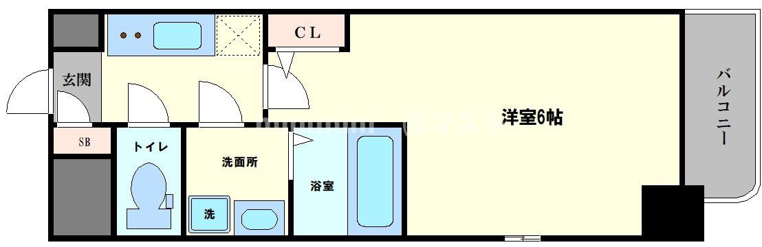 エスリードレジデンス梅田フロントの間取り