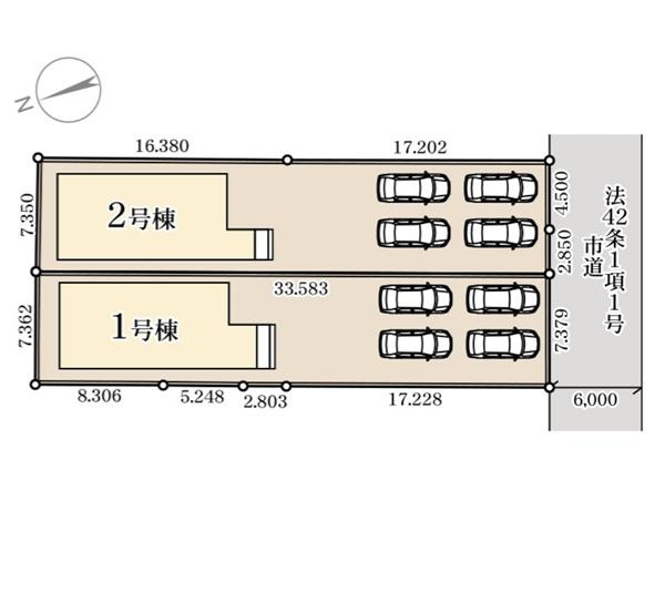 石岡市旭台1期　新築戸建　2号棟の区画図