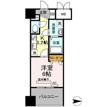 Trio Mare 蔵前の間取り