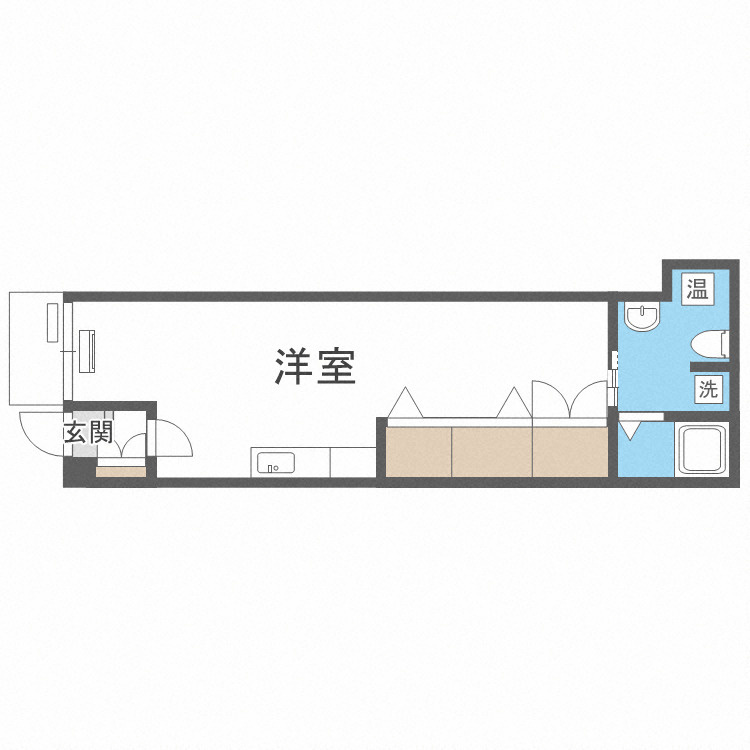 北通ハイツの間取り