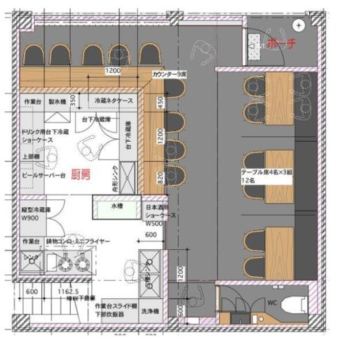中川西２丁目　店舗の間取り