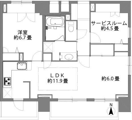 【間取り】 | ルピナス国立ステーションスクエア(ルピナスクニタチステーションスクエア)