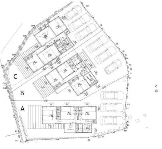 Ｓｕｎｓスタイル相田4丁目Ｃ号棟の区画図