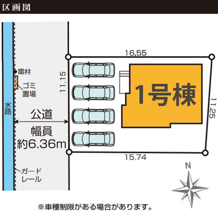 ケイアイテラス／西区城山大塘／１号棟の区画図