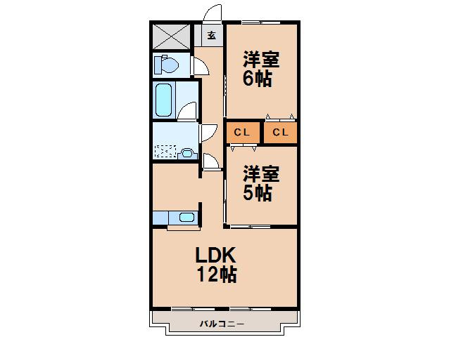 【間取り】 | サンロード岡本Ⅱ