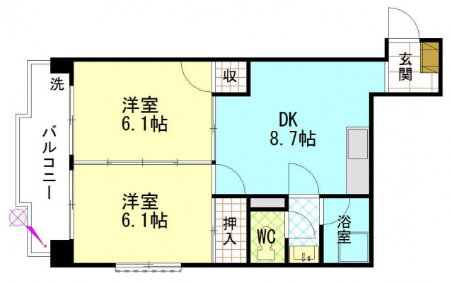 第2柴田ビルの間取り