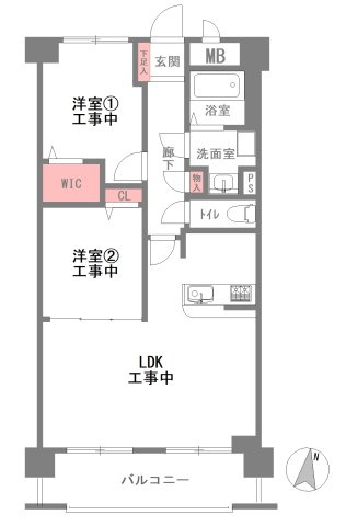 ノバカネイチ塚本の間取り