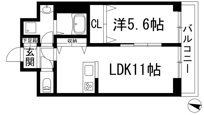 【間取り】 | アンプルールフェールエタンセルマン昆陽