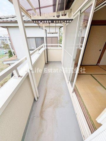 貸家　東村山市久米川町のバルコニー