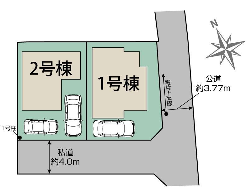 戸建 東久留米市浅間町３丁目の区画図