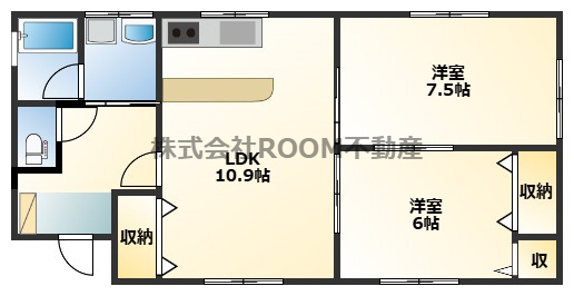 日髙貸家の間取り