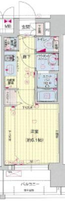 プレサンス松屋町ファステの間取り