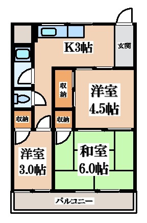【間取り】 | オレンジマンション