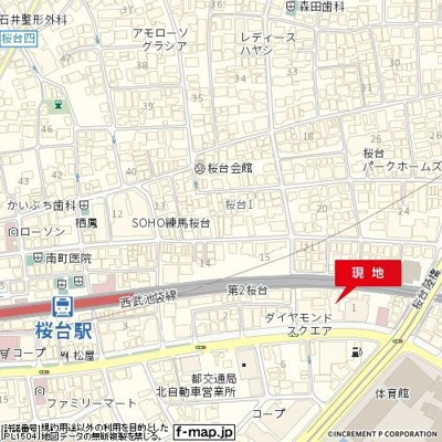 【地図】 | ダイヤモンドスクエア桜台Ⅰ