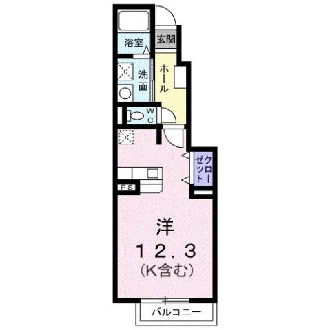 ヴィラ美里　Ｂの間取り